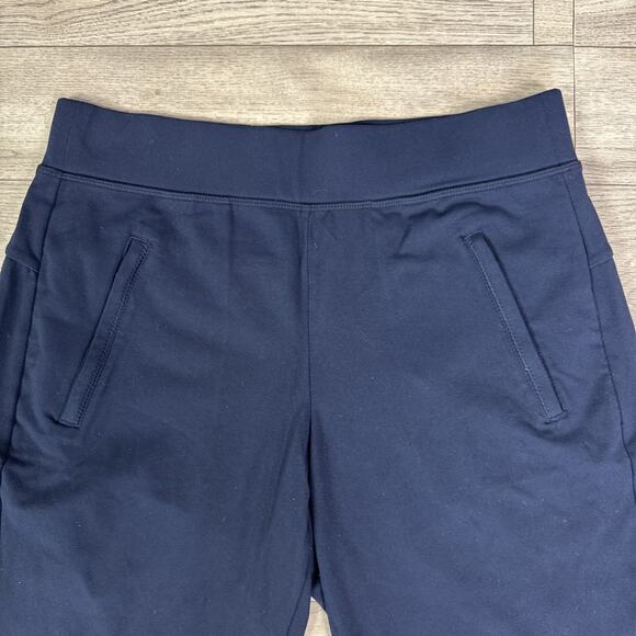 Athleta Pull On Stretch Modern Metro Bermuda Shorts Navy Blue sz XS - Picture 2 of 6